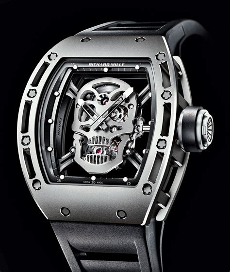 richard mille white skull|Richard Mille black skeleton price.